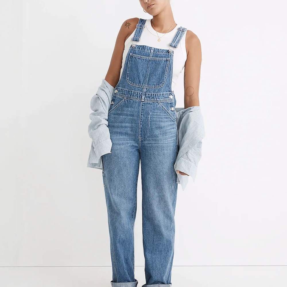 Oversized Carpenter Overalls in Ivywood Wash / X-SMALL / IVYWOOD WASH Madewell